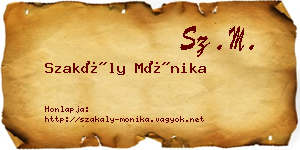 Szakály Mónika névjegykártya